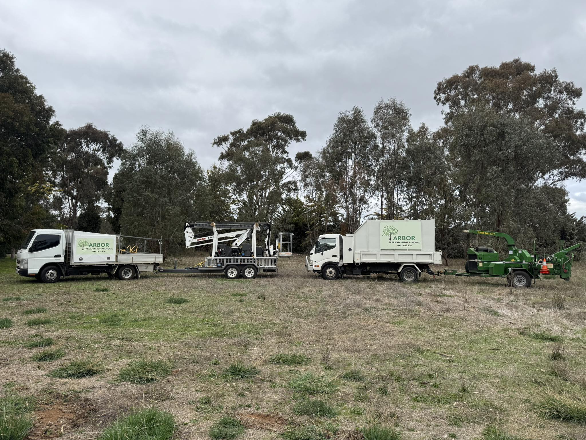 Arbor Tree fleet of trucks and equipment